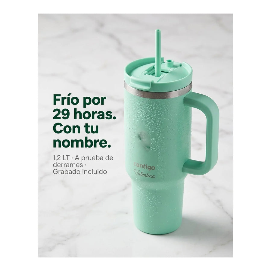 Vaso Térmico Contigo® Streeterville 1,2 LT Azul + Grabado Personalizado