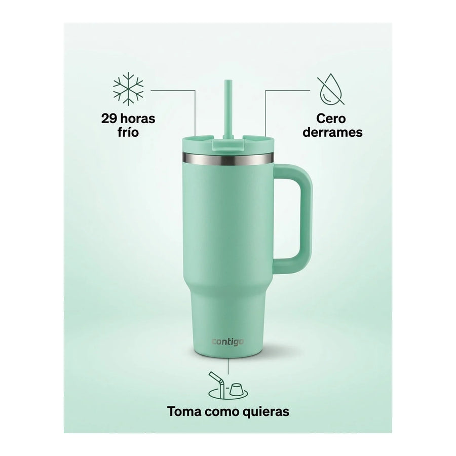 Vaso Térmico Contigo® Streeterville 1,2 LT Azul + Grabado Personalizado