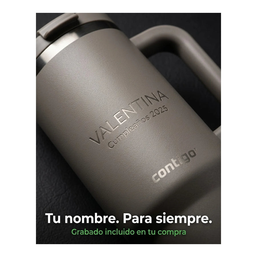 Vaso Térmico Contigo® Streeterville 1,2 LT Gris + Grabado Personalizado
