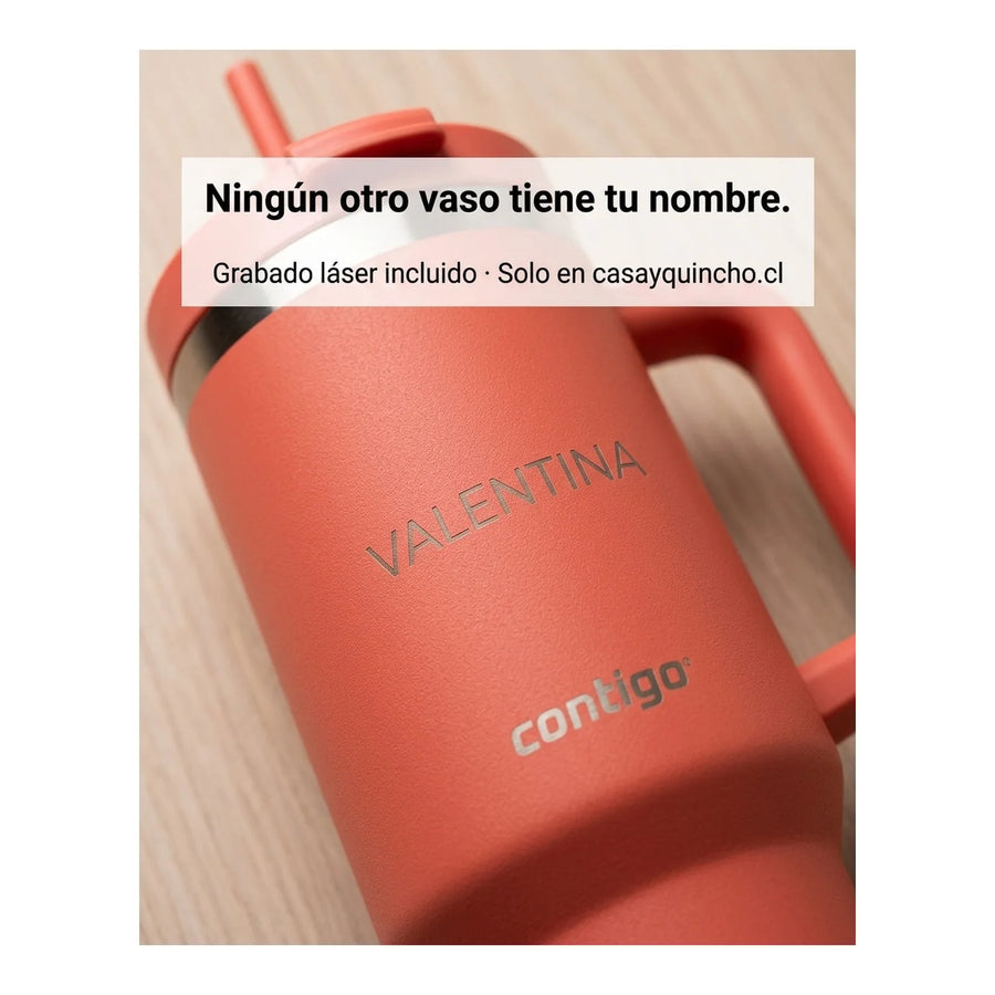 Vaso Térmico Contigo® Streeterville 1,2 LT Rosa + Grabado Personalizado