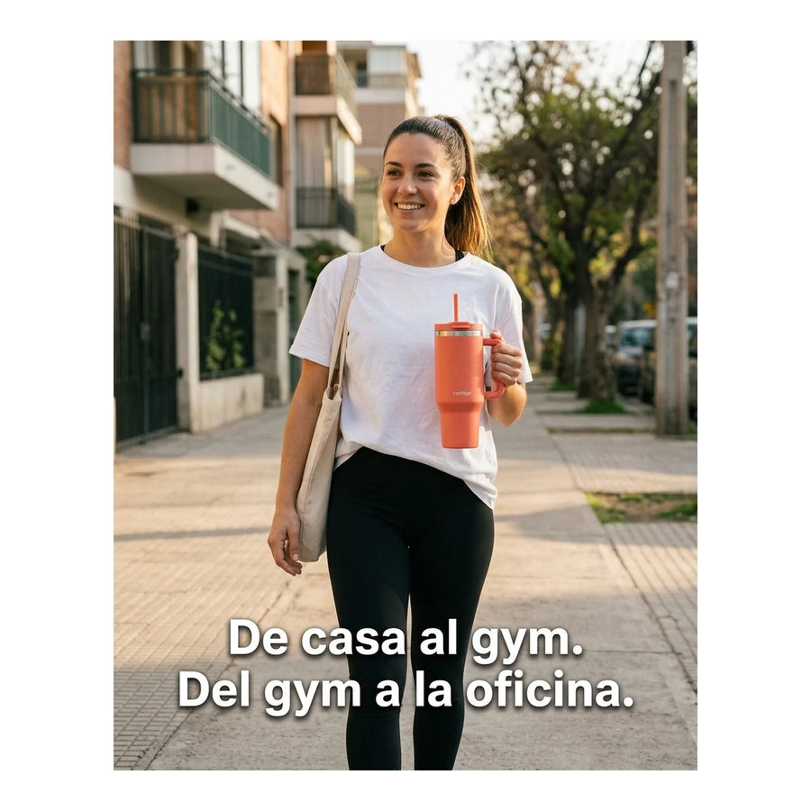 Vaso Térmico Contigo® Streeterville 1,2 LT Rosa + Grabado Personalizado