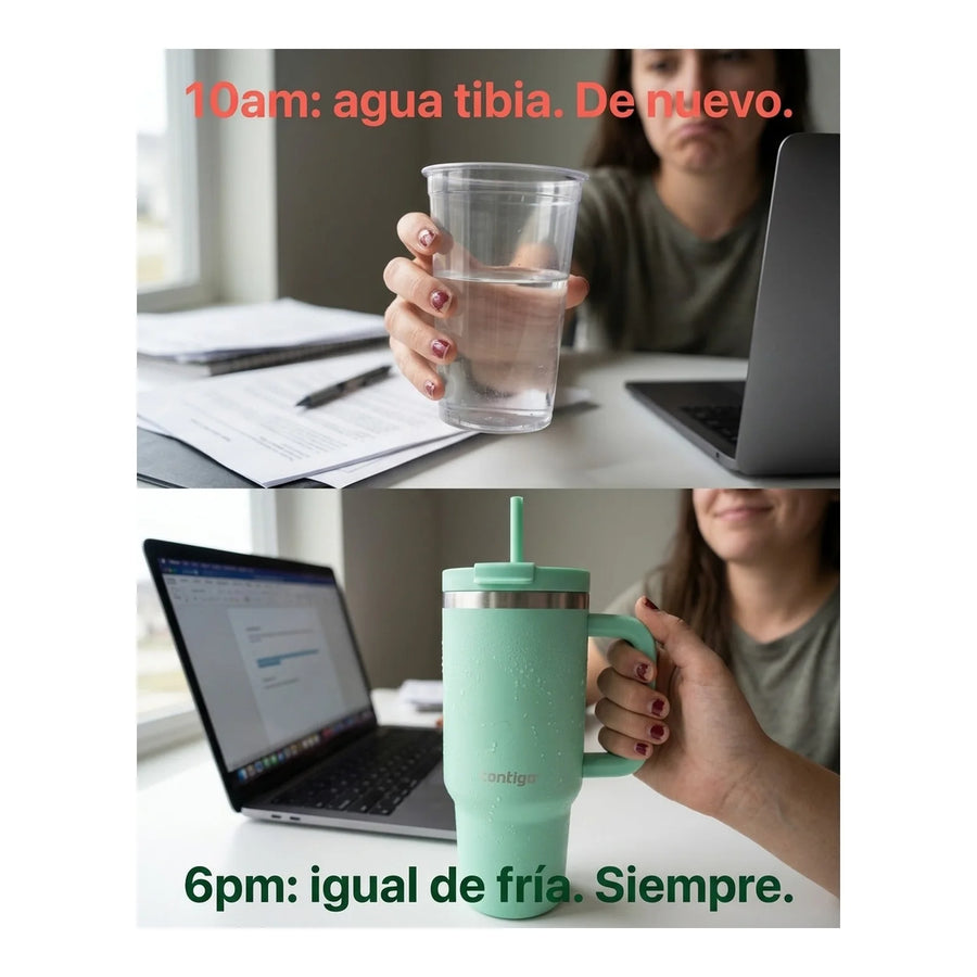 Vaso Térmico Contigo® Streeterville 1,2 LT Azul + Grabado Personalizado