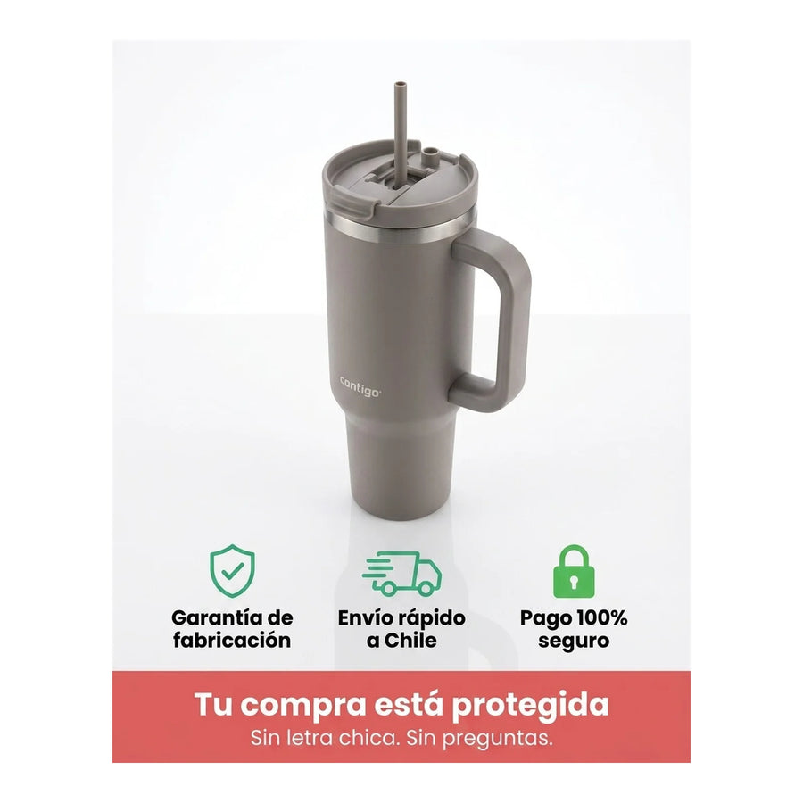 Vaso Térmico Contigo® Streeterville 1,2 LT Gris + Grabado Personalizado