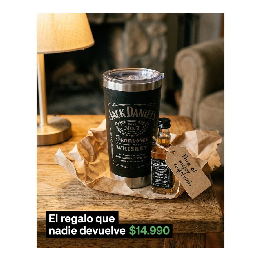 Vaso Térmico Frío/Calor 600ml Jack Daniels+ Destapador