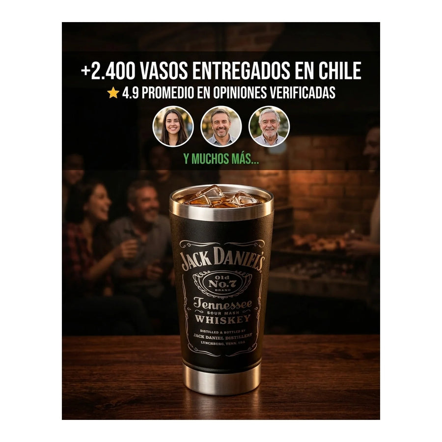 Vaso Térmico Frío/Calor 600ml Jack Daniels+ Destapador