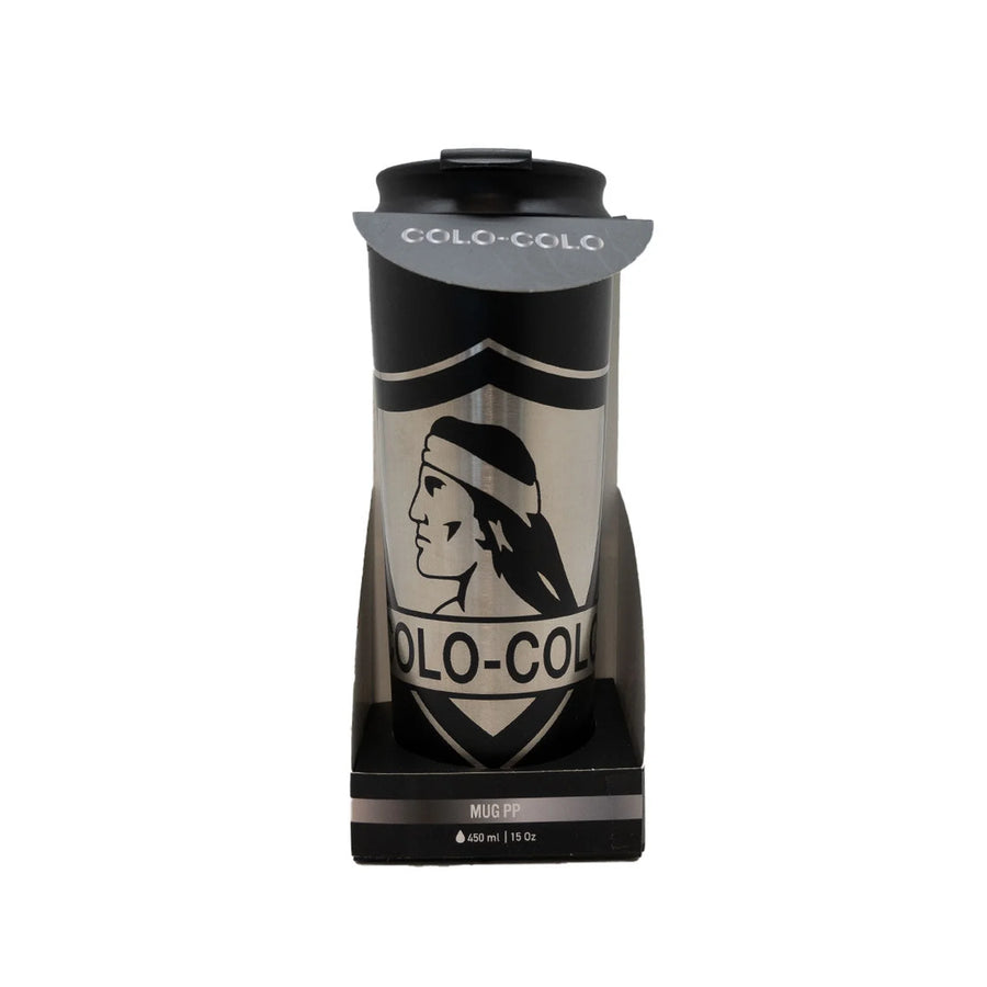 Vaso Termico Metálico Colo Colo Frío Caliente 480ml Negro Colo Colo + Grabado Personalizado