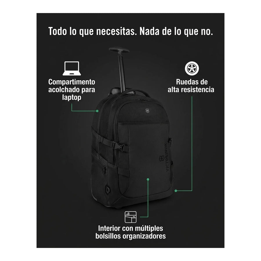 Victorinox Mochila Vx Sport Evo Con Ruedas, Negro