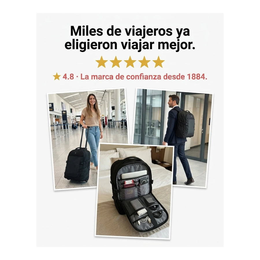 Victorinox Mochila Vx Sport Evo Con Ruedas, Negro