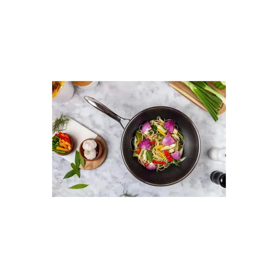 Wok Acero Inoxidable 30cm Bee Roichen