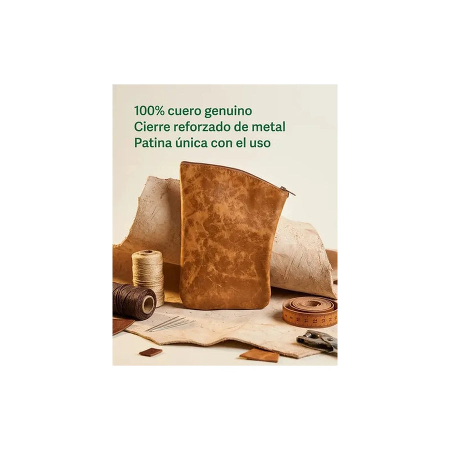 Yerbero de Cuero 21x13 para Yerba Mate + Grabado Personalizado