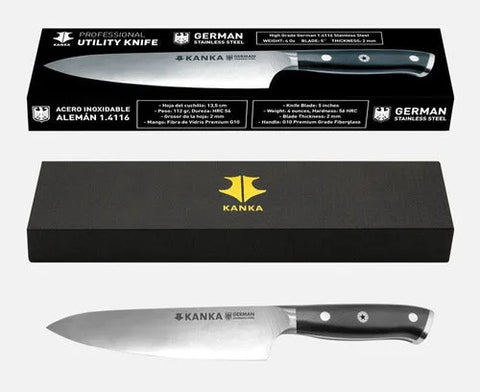 Cuchillo Acero Alemán Kanka Multiuso + Grabado Láser (foto 4)