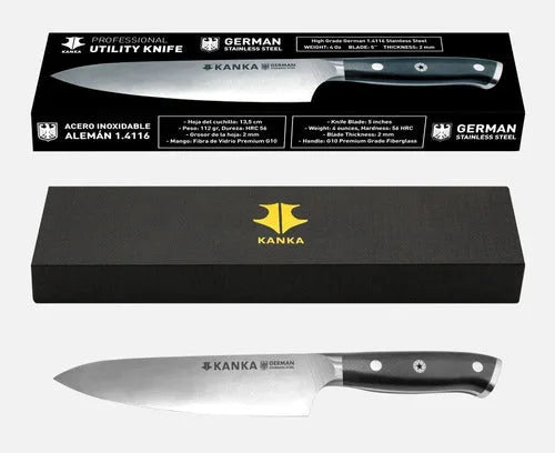 Cuchillo Acero Alemán Kanka Multiuso + Grabado Láser (foto 4)