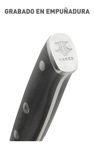 Cuchillo Acero Alemán Kanka Santoku + Grabado Láser