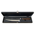 Cuchillo Acero Damasco Brown Wayu + Grabado Laser Chile (foto 2)