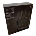 Block Soporte Para Cuchillos + Set 4pcs Wayu Asado Cocina