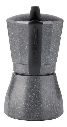 Cafetera Italiana Inducción Oroley Petra Black 6 Tazas Café