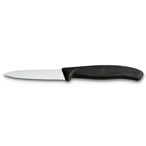 Cuchillo Cocina Victorinox Negro 6.7633 Hoja Dentada 8cm