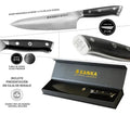 Cuchillo Chef Acero Alemán Kanka 8" — Funda Madera + Grabado Láser Gratis