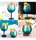 Copa Taca Brasil 400ml Celeste Doble Pared