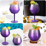 Copa Taca Brasil 400ml Rosa Doble Pared