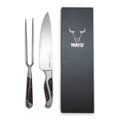 Set Parrillero Wayu Black Edition Cuchillo + Pincho + Grabado Láser