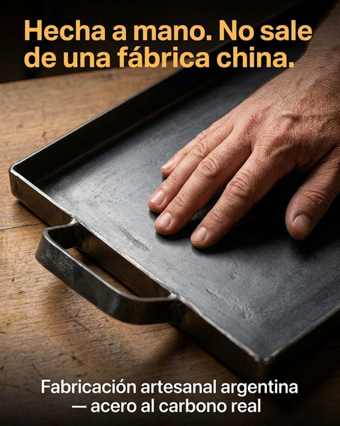 Plancha Churrasquera Argentina Acero al Carbón 2 Quemadores (foto 4)