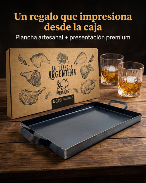 Plancha Churrasquera Argentina Acero al Carbón 2 Quemadores (foto 8)