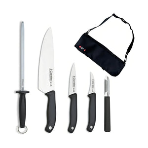 Set 5 Cuchillos Gastronomicos 3 Claveles Profesional + Grabado Personalizado