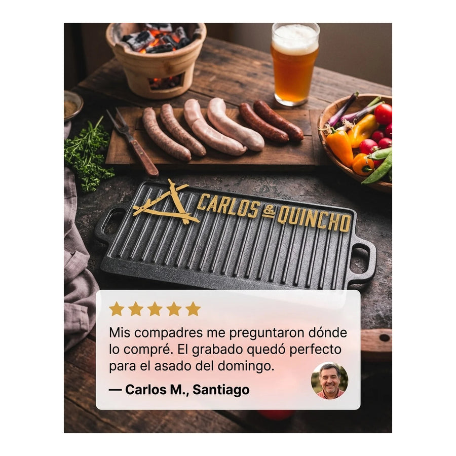 Set 5 Cuchillos Gastronomicos 3 Claveles Profesional + Grabado Personalizado