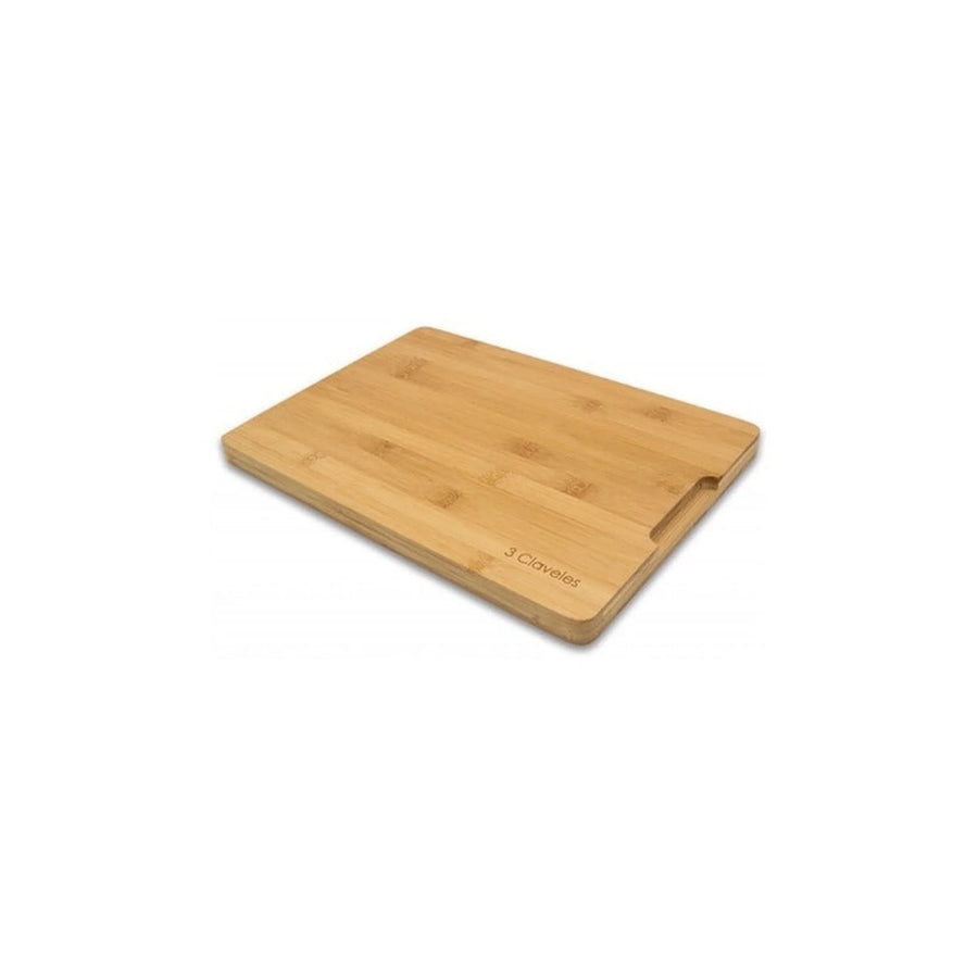 Tabla de Corte Bambu 3 Claveles 33 x 23 cm + Grabado Personalizado