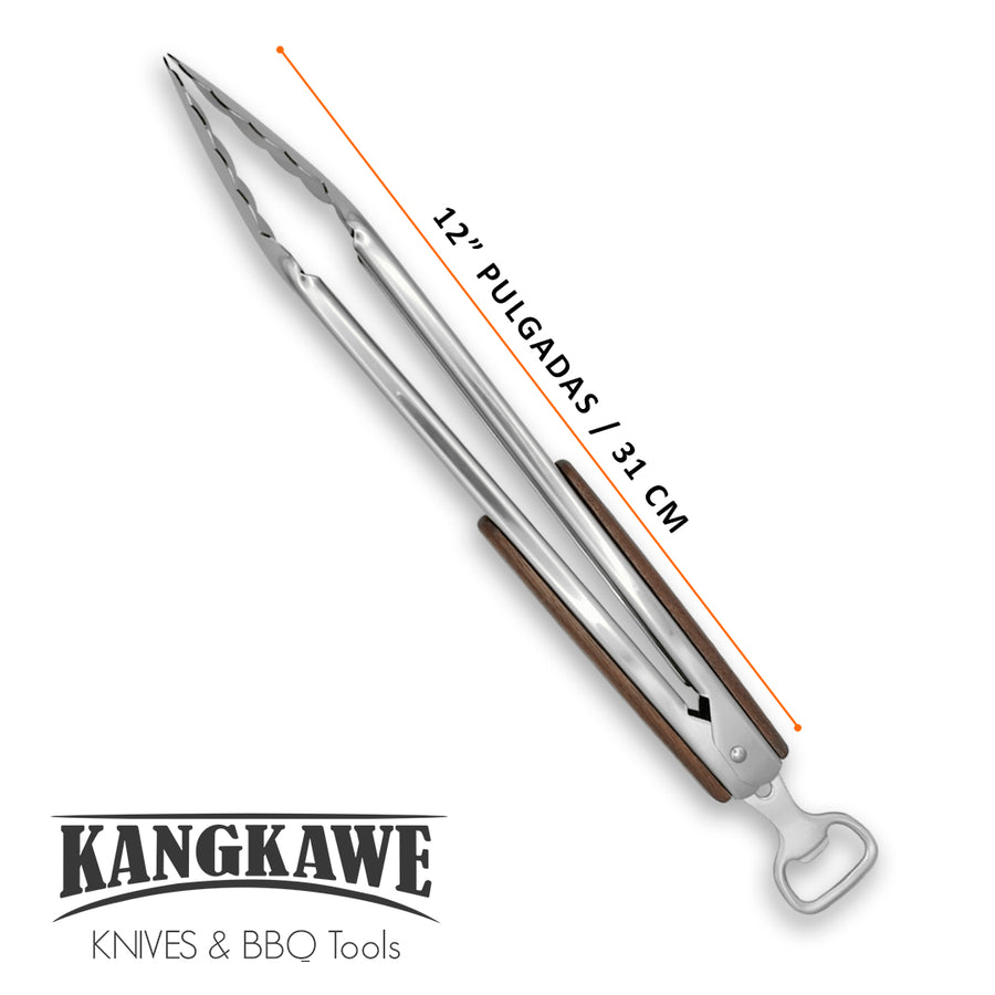 Medidas y dimensiones de la tenaza parrillera XL Kangkawe