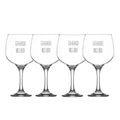 Set 4 Copas Gin 650ml + Grabado Láser