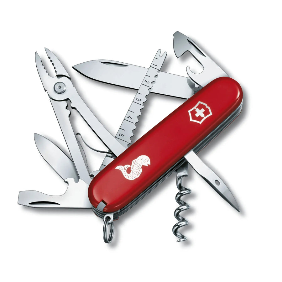 Navaja Cortapluma  Victorinox Angler Roja 1.3653.72 Pesca