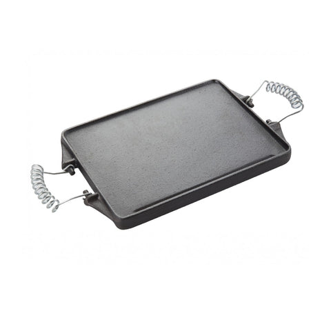 Plancha Churrasquera Reversible 27x21 Cm Hierro Fundido