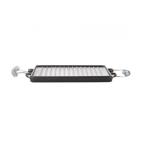 Plancha Churrasquera Reversible 27x21 Cm Hierro Fundido