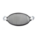 Plancha Churrasquera Reversible Fierro Fundido 25cm Cocina