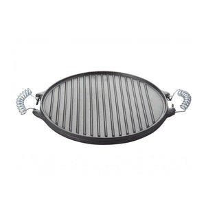 Plancha Churrasquera Reversible Fierro Fundido 25cm Cocina