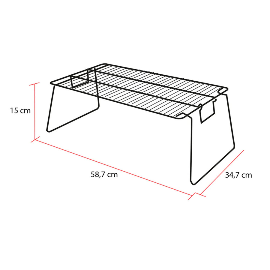 Parrilla Plegable Chica Camping Grilltech Asado Paseos