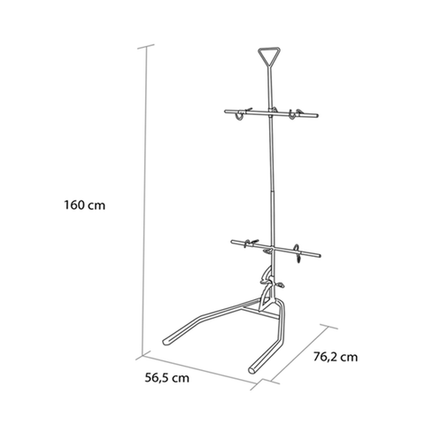 Asador Vertical Estaca Asados Parrilla Premium X L Con Base