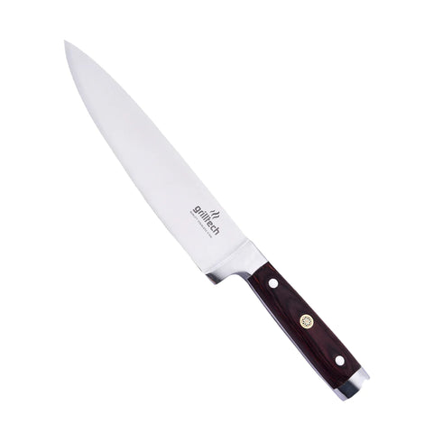 Cuchillo Chef Acero Inoxidable Con Hoja De 8  Grilltech