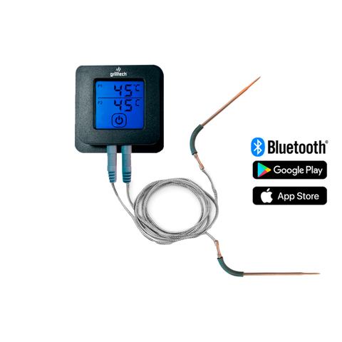 Termómetro Bluetooth Digital 2 Sondas Carne Asado Bbq