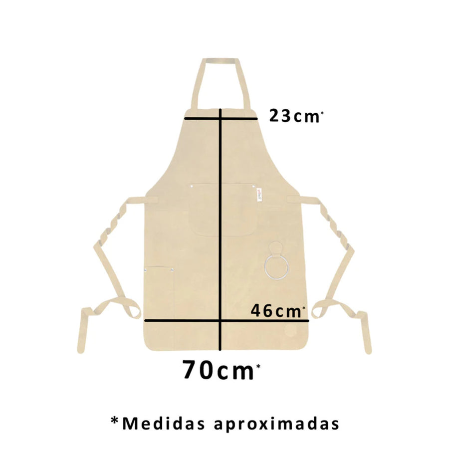 Delantal Pechera Parrillera Cuero + Grabado Gratis (foto 4)