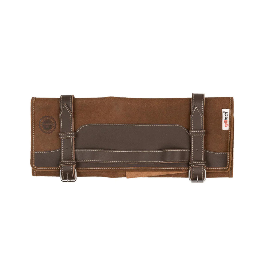 Porta Cuchillos de Cuero Master Grilltech — 4 Cuchillos + Grabado Láser Gratis