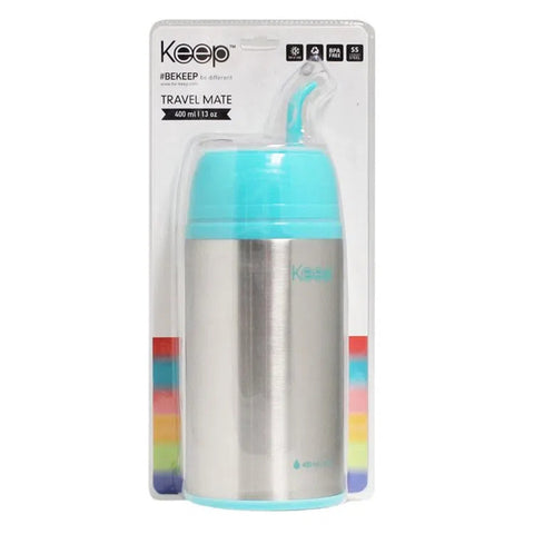 Termo mate Keep Autocebante 400cc Celeste