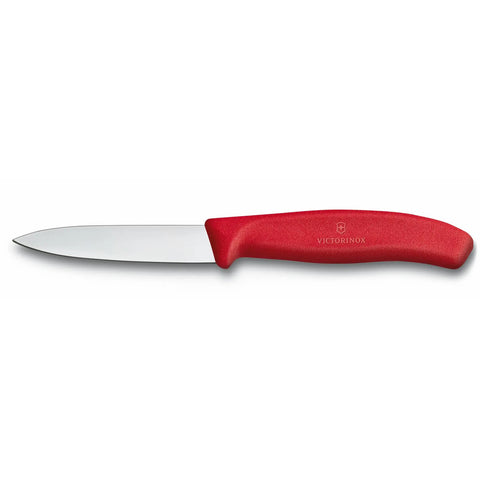 Cuchillo Verdura Puntiagudo Victorinox Rojo 6.7601 Hoja8cm