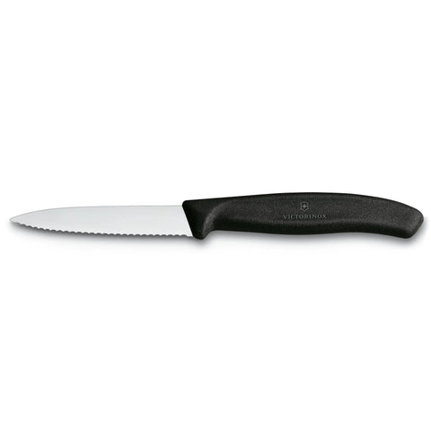 Cuchillo Cocina Victorinox Negro 6.7633 Hoja Dentada 8cm