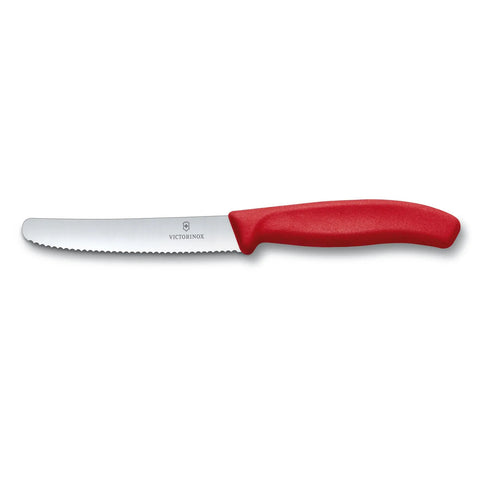 Cuchillo Cocina Victorinox Rojo 6.7831 Hoja Dentada 10cm