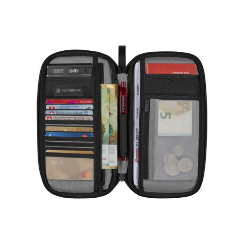 Porta Documentos de Viaje Victorinox con Bloqueo Rfid Color Rojo 610598