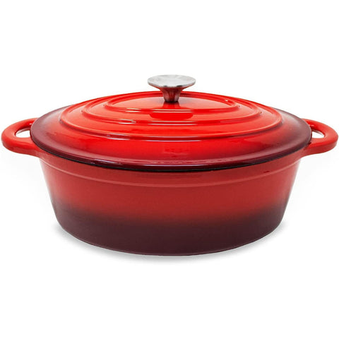 Olla Fierro Fundido Esmaltado 24cm Roja