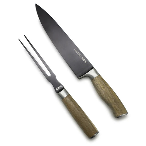 Cuchillo + Tenedor Wayu Premium